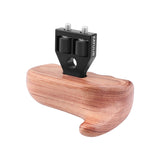 KAYULIN Hand Grip Wooden Handle grip Right Side With 1/4 Screw For DSLR Camera Cage Monitor Cage (Brazilian Wood) K0209