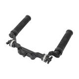 SZRIG Rosette Handgrips & 15mm Rod Clamp Railblock with ARRI Rosette Black Color for DSLR Camera Rig K0397