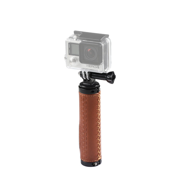 KAYULIN Leather Handle Grip With Monopod Mount Adapter For GoPr HD HERO 1 2 3 4 Camera K0254