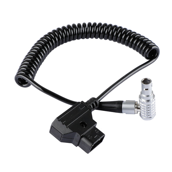 KAYULIN D-Tap To 2 Pin Right Angle Coiled Power Cable for Photo Studio Accessory K0283