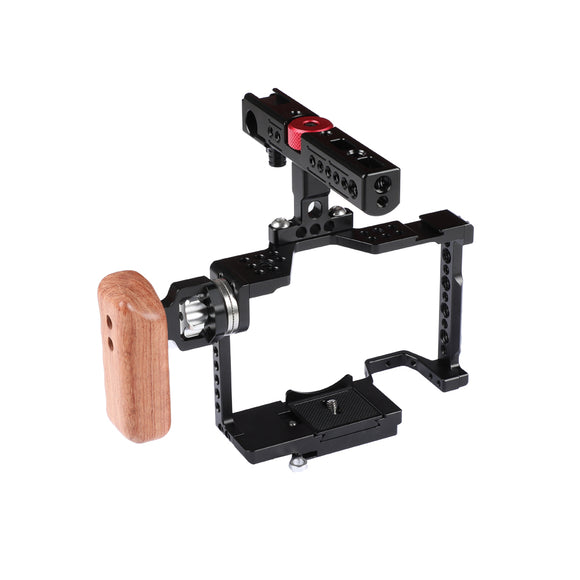 KAYULIN Full Camera Cage With Top Handle Cheese Handle And Arri Rosette For Sony a7 II a7R II a7S II a7 III a7R III a9 Series K0220
