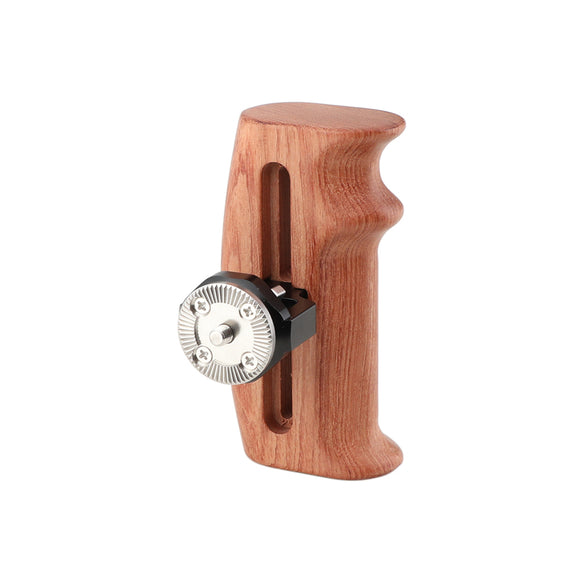 KAYULIN Adjustable Wooden Handgrip With Rosette Mount M6 Thumbscrew Connection For DLSR Camera Cage Kit (Either Side) K0108