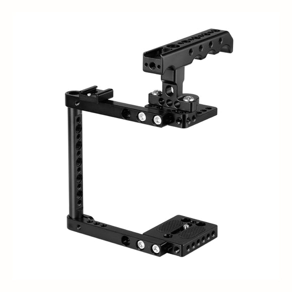 KAYULIN Camera Cage Kit With Top Cheese Handle & Shoe Mount For Canon 600D 70D 80D (Right-hand Mounted) K0128
