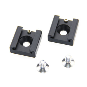 KAYULIN 2x1/4" Hot Cold Shoe Mount adapter for Blackmagic DSLR Rig Video Light Cinema Camera Cage K0067