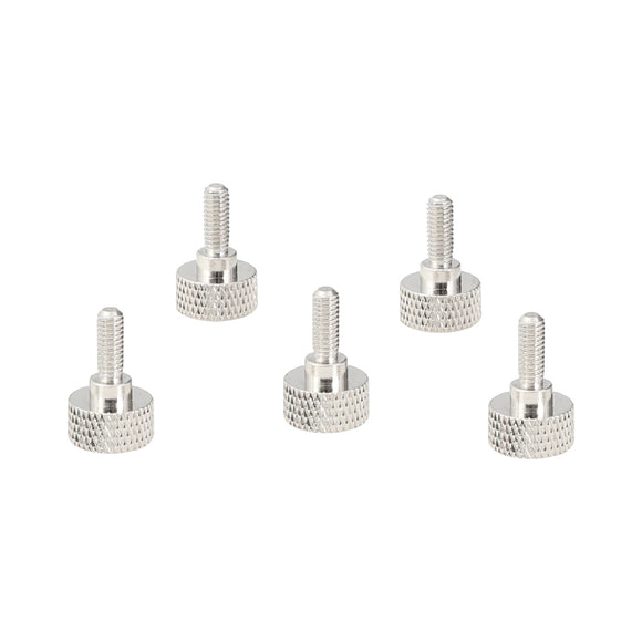 KAYULIN M4 Thumb Screw Button Head Cap Screw Brass Nickel (5 Pieces) K0169