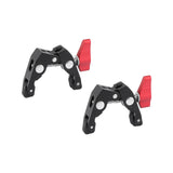 KAYULIN 2 Piece Super Crab Clamp With 1/4"-20 & 3/8"-16 Mounting Points (Black T-handle) Photo Studio Kit K0213