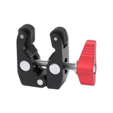 KAYULIN 2 Piece Super Crab Clamp With 1/4"-20 & 3/8"-16 Mounting Points (Black T-handle) Photo Studio Kit K0213