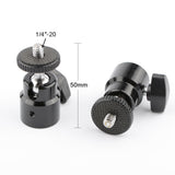 KAYULIN 1/4-20 Screw Mount 360 Degree Rotatable Ballhead Tripod Accessory Mini Ball Head for Camera K0057