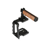 KAYULIN New Design Professional Dlsr Camera Half Cage With Wooden Handle & Shoe Mount For BMPCC 4K  K0154