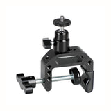 KAYULIN Heavy-duty C Clamp Grip with 1/4"-20 Ball Head Support Holder (Black Locking Knob) K0140