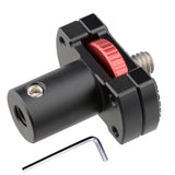 KAYULIN Aluminum Alloy micro Rod 15mm micro Rod Mount with Large Knurled Edge 1/4"-20 Locknut for Monitor Mic phone devise K0062