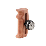 KAYULIN Adjustable Wooden Handgrip With Rosette Mount M6 Thumbscrew Connection For DLSR Camera Cage Kit (Either Side) K0108