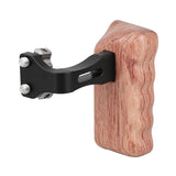 KAYULIN New arrival Reversible Wooden Hand Grip Medium Size With 1/4"-20 Thumbscrew Knob Left Side for DSLR camera cage rig K0094