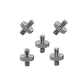 KAYULIN 1/4 inch Male to 1/4 inch Male Double ended Screw Adapter (5pcs) K0224