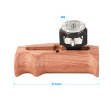 KAYULIN Adjustable Wooden Handgrip With Rosette Mount M6 Thumbscrew Connection For DLSR Camera Cage Kit (Either Side) K0108