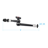 KAYULIN Heavy-duty 9 inch Articulating Magic Arm With 1/4 inch Male Threads & Shoe Mount (Upgraded Version) K0303