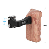 KAYULIN New arrival Reversible Wooden Hand Grip Medium Size With 1/4"-20 Thumbscrew Knob Left Side for DSLR camera cage rig K0094