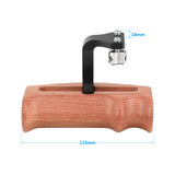 KAYULIN Versatile Wooden Handgrip With Invertible With Adjustable 1/4" Thumbscrew Connection (Either Side) K0109