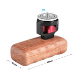 KAYULIN Universal Wooden Handgrip With M6 Rosette Connection For Dslr Camera Cage Kit (Left Hand) K0098