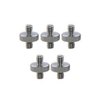 KAYULIN 1/4 inch Male to 1/4 inch Male Double ended Screw Adapter (5pcs) K0224