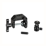 KAYULIN Heavy-duty C Clamp Grip with 1/4"-20 Ball Head Support Holder (Black Locking Knob) K0140