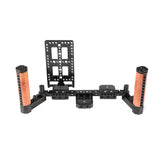 KAYULIN Director’s Monitor Supporting Cage Rig With Dual Wooden Handgrip & Battery Plate For Dslr Monitor K0112