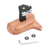 KAYULIN Wooden Handgrip With Invertible 1/4" Thumbscrew Connection For Universal DSLR Camera Cage Rig (Right Side) K0175