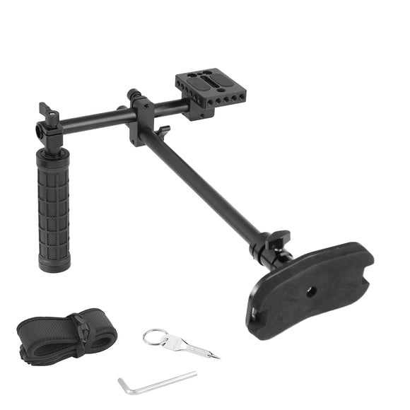 Kayulin DSLR Video Camera Single Handle Shoulder Support Rig Stabilizer Baseplate Kit For Universal Cameras K0363