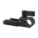 KAYULIN Single 15mm Rod Clamp with Cold Shoe (Black Wingnut) K0021