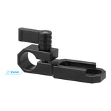 KAYULIN Single 15mm Rod Clamp with Cold Shoe (Black Wingnut) K0021