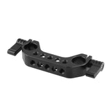 KAYULIN 15mm Rail Dual Rod Clamp 1/4"-20 Thread Black Knob for DLSR Camera Rig Cage Baseplate K0024