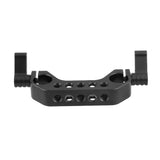 KAYULIN 15mm Rail Dual Rod Clamp 1/4"-20 Thread Black Knob for DLSR Camera Rig Cage Baseplate K0024