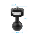 KAYULIN Replacement Single Ball Head Spare Part With 1/4"-20 Thread and ARRI Locating Pins For Photo Studio Accessories K0267