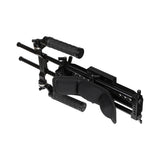 KAYULIN Shoulder Mount Rig With ARRI 12 inch Dovetail Bridge Plate & Rosette Handgrip Pair For DSLR Camera / DV Camcorder K0277