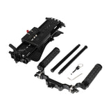 KAYULIN Shoulder Mount Rig With ARRI 12 inch Dovetail Bridge Plate & Rosette Handgrip Pair For DSLR Camera / DV Camcorder K0277