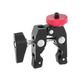 KAYULIN Articulated Arm Crab Claw Super Clamp Clip Holder with 1/4" to 1/4" Screw Adapter for Studio Flash Light Camera Tripod K0311