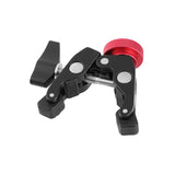 KAYULIN Articulated Arm Crab Claw Super Clamp Clip Holder with 1/4" to 1/4" Screw Adapter for Studio Flash Light Camera Tripod K0311
