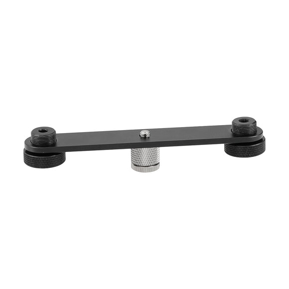 Kayulin Microphone Bar Dual Mic Holder Double Microphone Mounts Bracket T-bar K0320