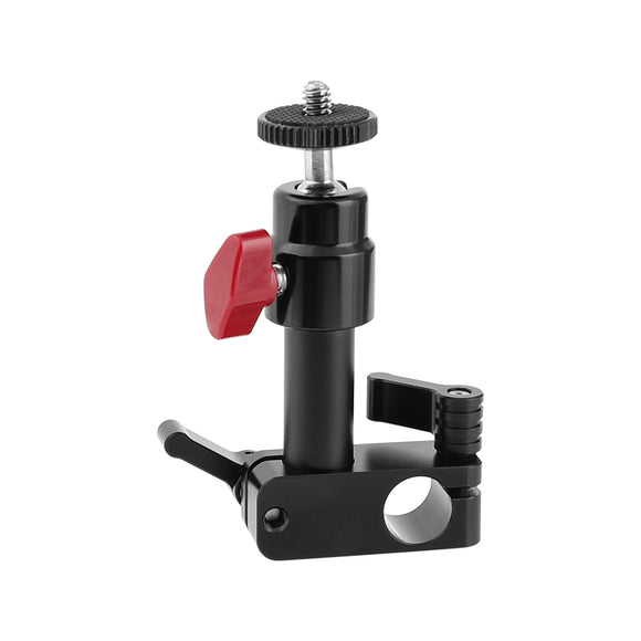 Kayulin 90-Degree Rod Rig Clamp with 50mm Rod And Mini Ball Head Bracket Holder Mount height direction is adjustable Universal K0324
