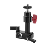 Kayulin 90-Degree Rod Rig Clamp with 50mm Rod And Mini Ball Head Bracket Holder Mount height direction is adjustable Universal K0324