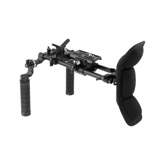 Kayulin Chest Stabilizer Support System Double Hand Grip 360° Adjustable With Lens Support for DSLR Cameras DV cameras K0348