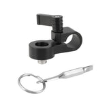 KAYULIN 15mm Single Rod Clamp Adapter Convert To 3/8"-16 Mounting Screw For DSLR Camera Cage Rod Support K0089
