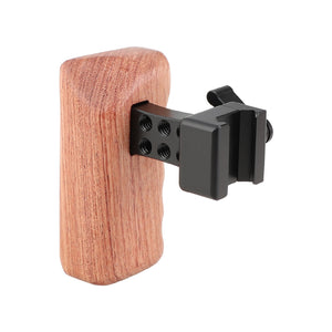 KAYULIN DSLR Camera Wooden Handle Grip Quick Release NATO Side Handle (Left Hand) K0100