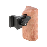 KAYULIN DSLR Camera Wooden Handle Grip Quick Release NATO Side Handle (Left Hand) K0100