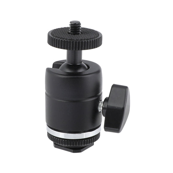 KAYULIN Versatile Single Ball Head With 1/4 inch Male Thread and 3/8 inch Female Thread Detachable Shoe Mount Adapter K0203