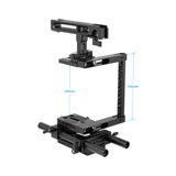 KAYULIN Camera Cage Rig With Adjustable Top Cheese Handle Grip and Rail Support System for Canon Nikon Sony Panasonnic K0294