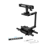 KAYULIN Camera Cage Rig With Adjustable Top Cheese Handle Grip and Rail Support System for Canon Nikon Sony Panasonnic K0294