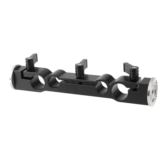 KAYULIN 15mm & 19mm Dual-port Rod Clamp With Double Ended M6 ARRI Style Rosette Mount for camera support rig kit K0093