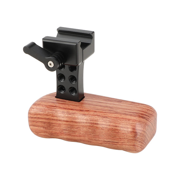 KAYULIN DSLR Camera Wooden Handle Grip Quick Release NATO Side Handle (Right Hand) K0101