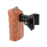 KAYULIN DSLR Camera Wooden Handle Grip Quick Release NATO Side Handle (Right Hand) K0101